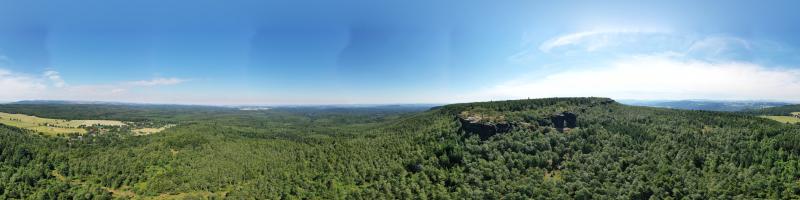 Panorama Děčínský Sněžník cliff 2022