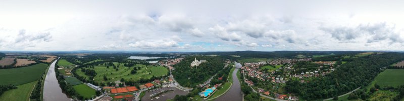 Panorama Hluboká nad Vltavou